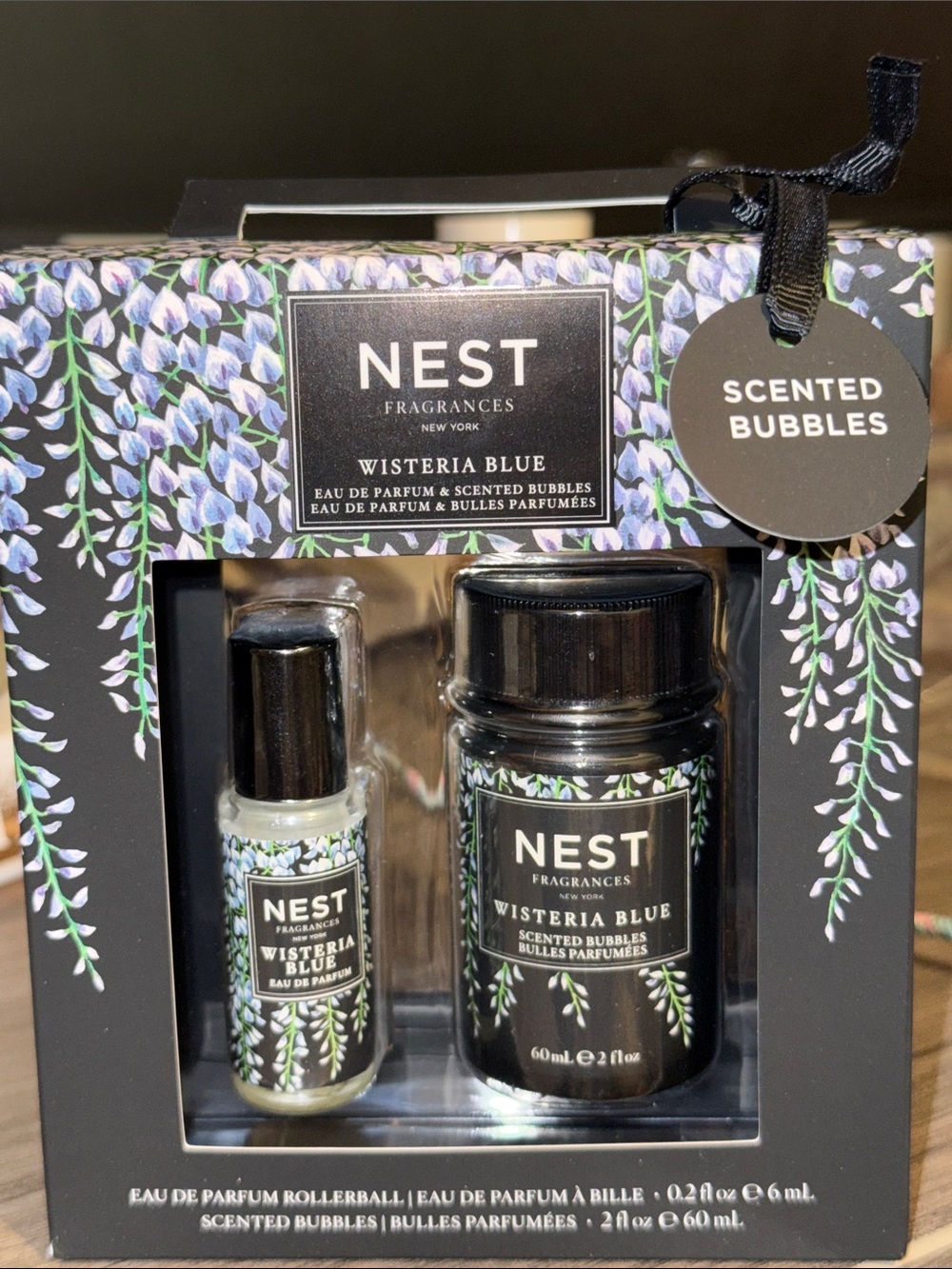 Nest Fragrances Wisteria Blue EDP Rollerball & Scented Bubbles BNIB Discontinued